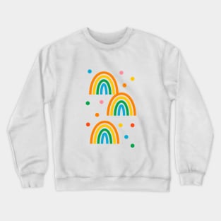 Primary Rainbows Crewneck Sweatshirt